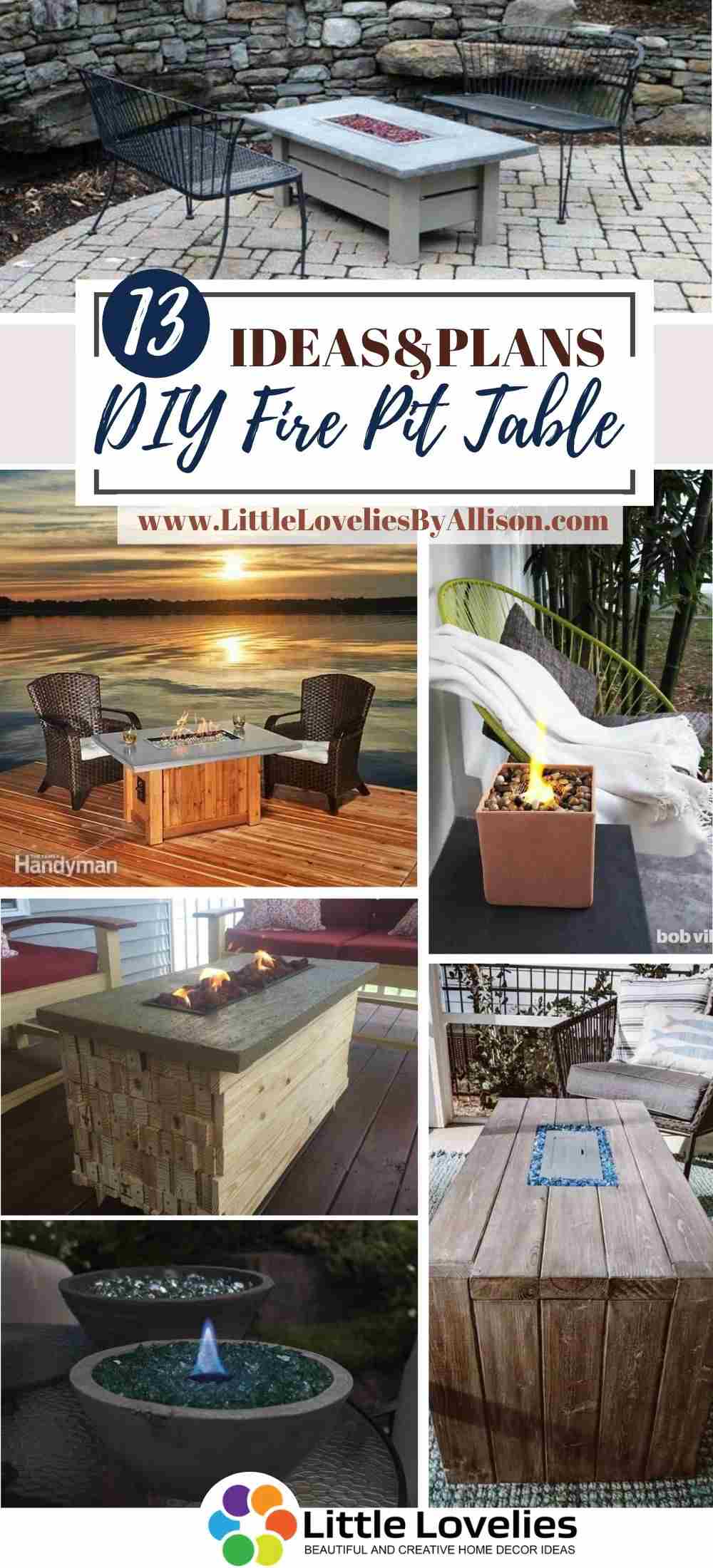 13 Diy Fire Pit Table How To Build A Fire Table